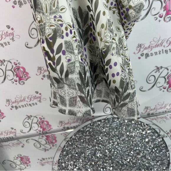 Vero Moda dress floral flowers bustier White and Pink Patterned Dress - Picture 4 of 9